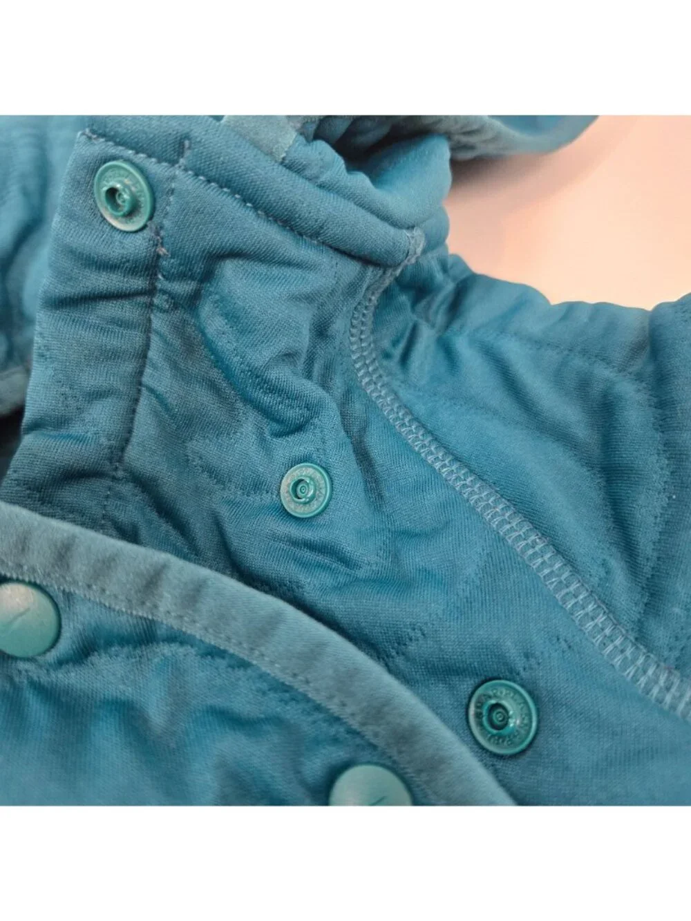 Nike Ready, Snap Jacket & Pants Set Hooded Teal 2 Piece Quilted Baby Size 12M